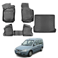 Opel Combo C Floor Mats and Cargo Liner 2001-2011, All Weather TPE Front, Rear & Cargo Set