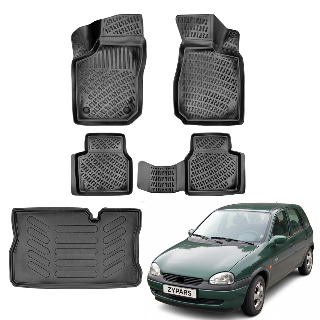 Opel Corsa B Floor Mats and Cargo Liner 1993-2000