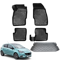 Opel Corsa E Floor Mats and Cargo Liner 2014-2019, All Weather TPE Front, Rear & Cargo Set