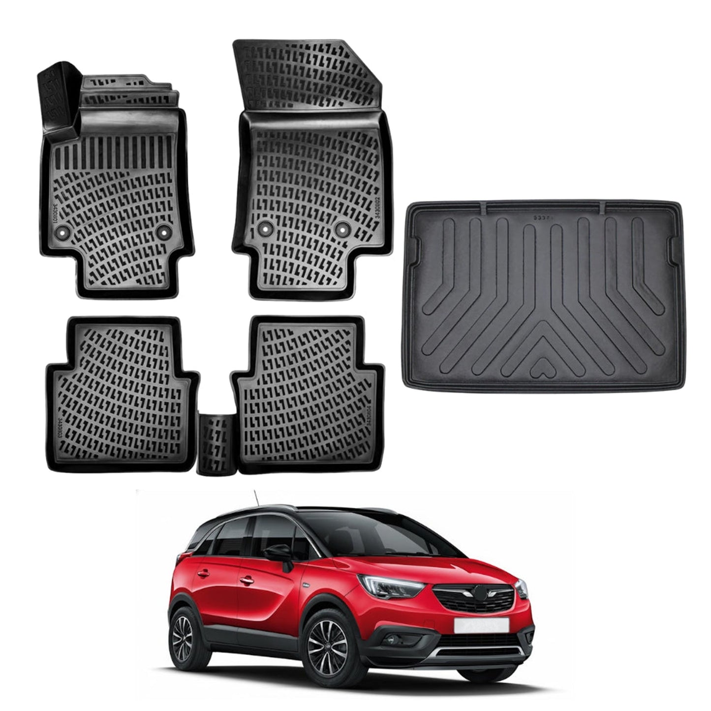 Opel Crossland X Floor Mats and Cargo Liner 2017-2020 - Auto Accessory