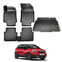 Opel Crossland X Floor Mats and Cargo Liner 2017-2020, All Weather TPE Front, Rear & Cargo Set