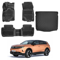Opel Grandland MHEV Floor Mats and Cargo Liner 2025-2026, All Weather TPE Front, Rear & Cargo Set
