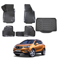 Opel Mokka Floor Mats and Cargo Liner 2012-2020, All Weather TPE Front, Rear & Cargo Set