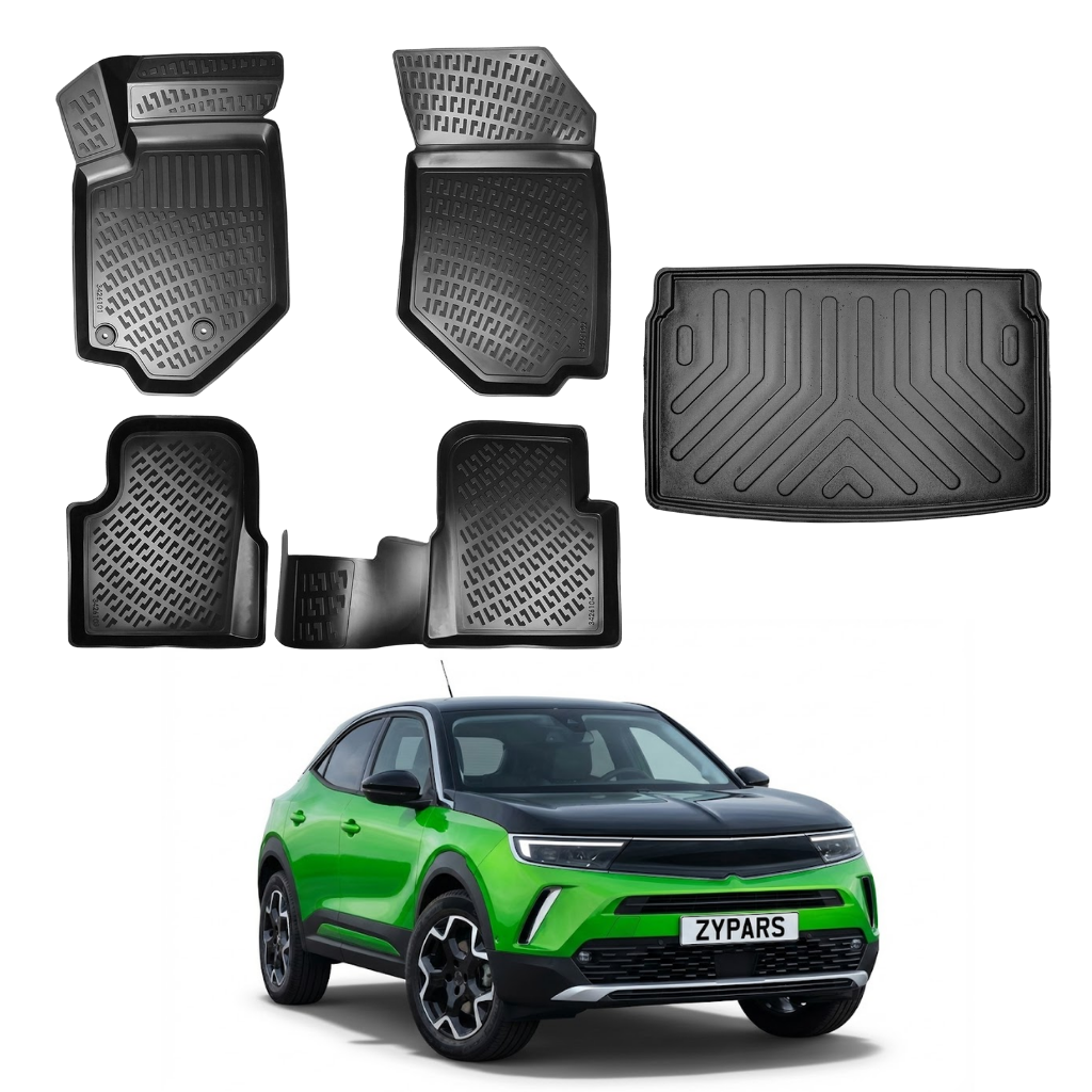 Opel Mokka Floor Mats and Cargo Liner 2021-2026 - Auto Accessory SKU: 4853