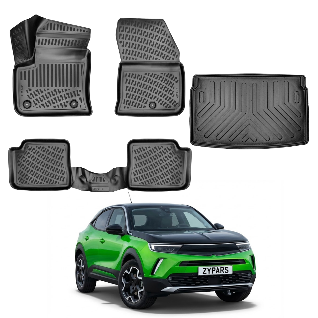 Opel Mokka Floor Mats and Cargo Liner 2021-2026 - Auto Accessory SKU: 4855