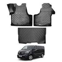 Opel Vivaro B Floor Mats and Cargo Liner 2014-2019, All Weather TPE Front, Rear & Cargo Set