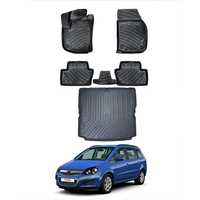Opel Zafira Floor Mats and Cargo Liner 2005-2014, All Weather TPE Front, Rear & Cargo Set