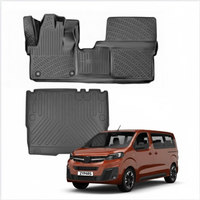 Opel Zafira Life Floor Mats and Cargo Liner 2019-2026, All Weather TPE Front, Rear & Cargo Set