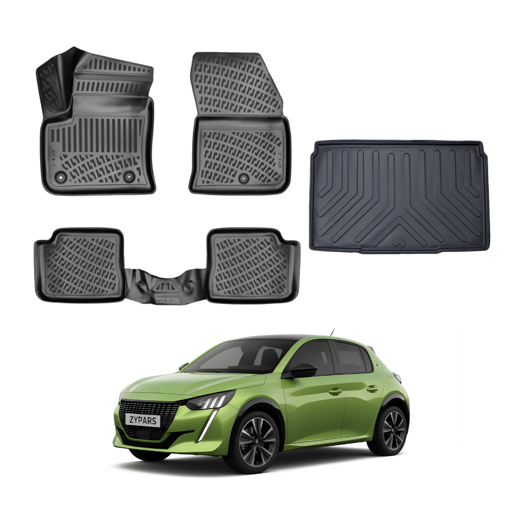 Peugeot 208 Floor Mats and Cargo Liner 2022-2026