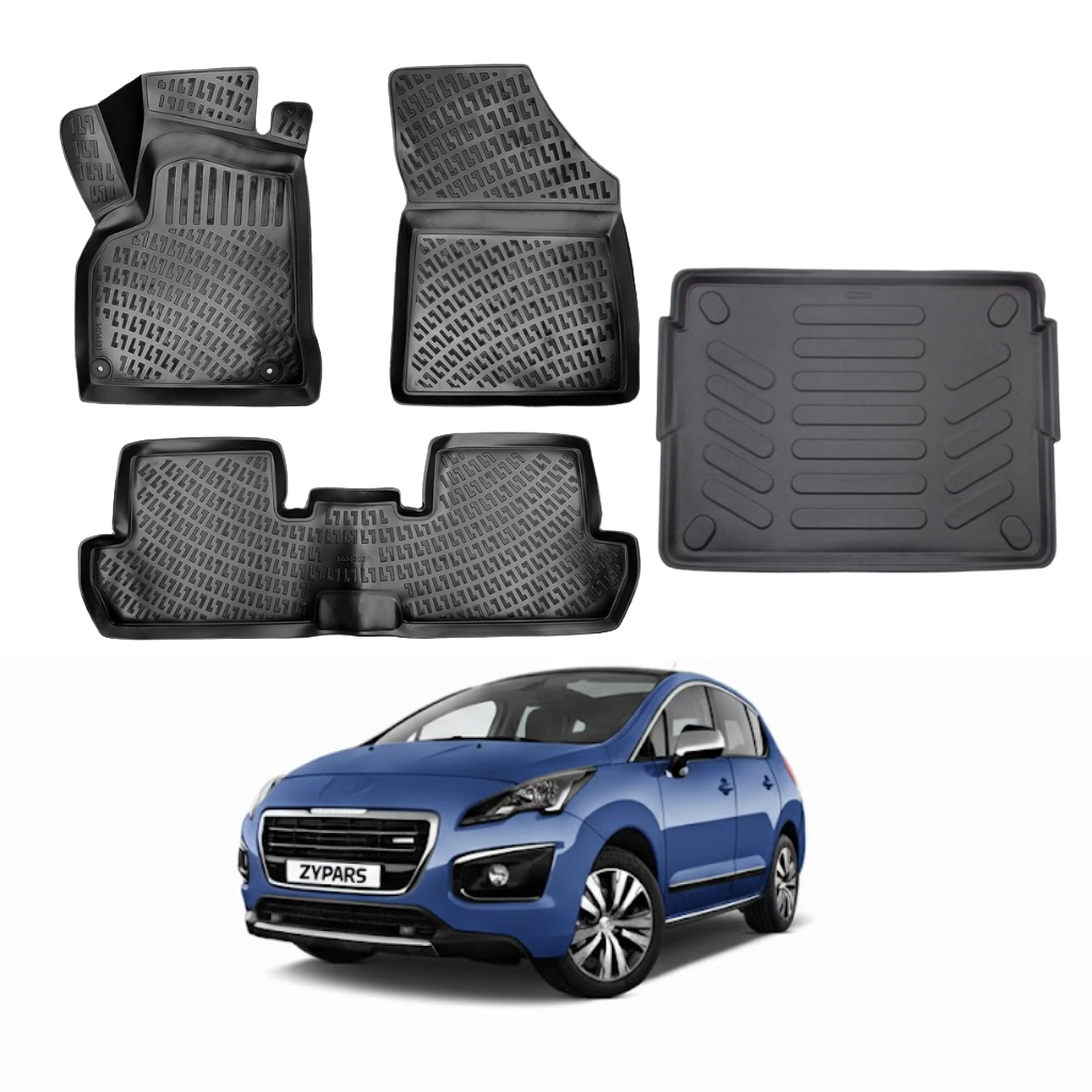 Peugeot 3008 Floor Mats and Cargo Liner 2008-2016