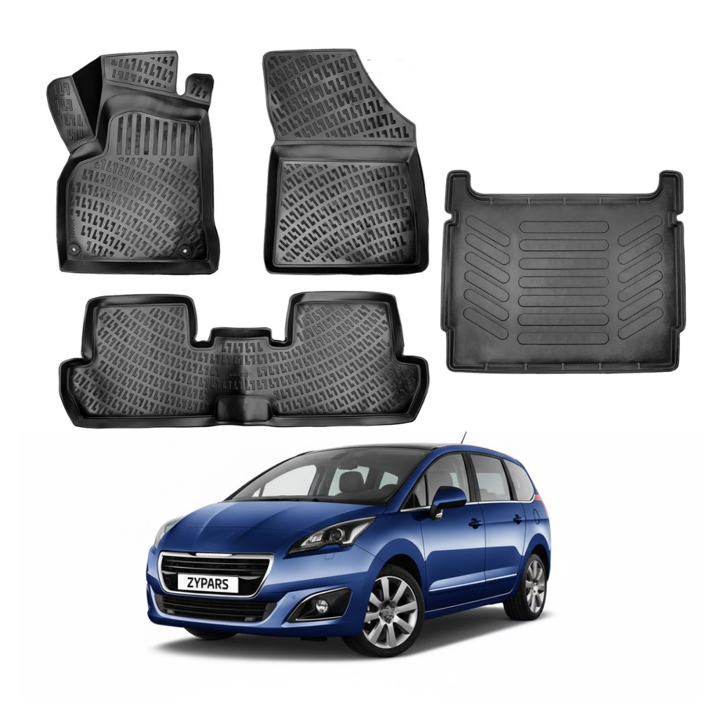 Peugeot 5008 Floor Mats and Cargo Liner 2009-2016