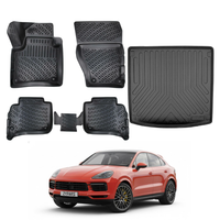 Porsche Cayenne Floor Mats and Cargo Liner 2018-2026, All Weather TPE Front, Rear & Cargo Set