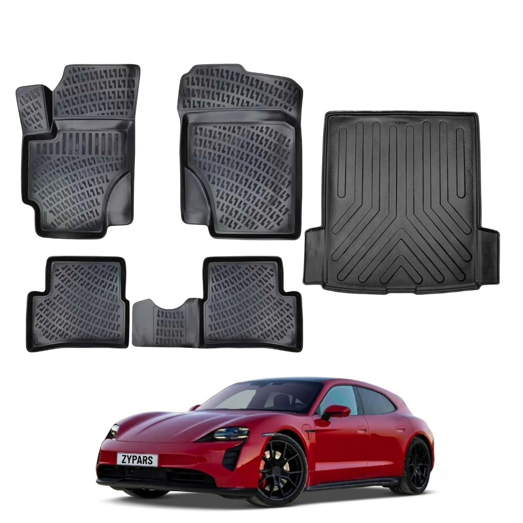 Porsche Taycan Turismo Floor Mats and Cargo Liner 2022-2026