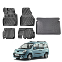 Renault Kangoo Floor Mats and Cargo Liner 2007-2014, All Weather TPE Front, Rear & Cargo Set
