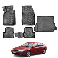 Renault Laguna Floor Mats and Cargo Liner 2001-2007, All Weather TPE Front, Rear & Cargo Set
