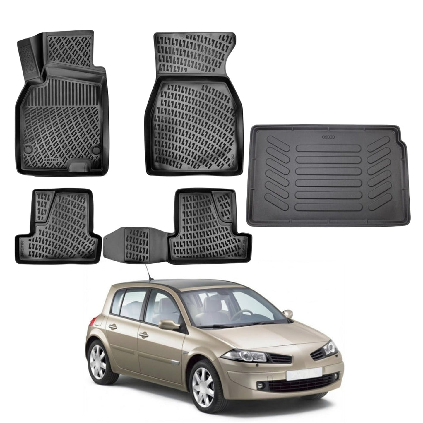 Renault Megane Floor Mats and Cargo Liner 2002-2009 - Auto Accessory