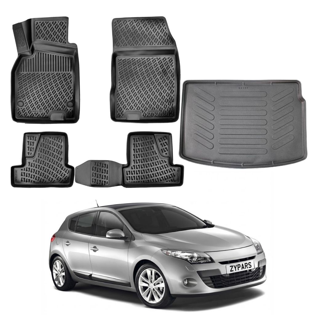 Renault Megane Floor Mats and Cargo Liner 2009-2016