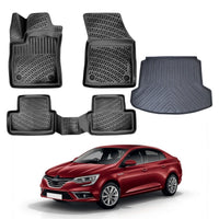 Renault Megane 4 Floor Mats and Cargo Liner 2016-2023 - Auto Accessory SKU: 4940