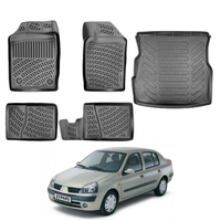 Renault Symbol Floor Mats and Cargo Liner 1999-2008, All Weather TPE Front, Rear & Cargo Set
