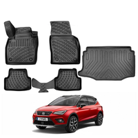 Seat Arona Floor Mats and Cargo Liner 2017-2026, All Weather TPE Front, Rear & Cargo Set