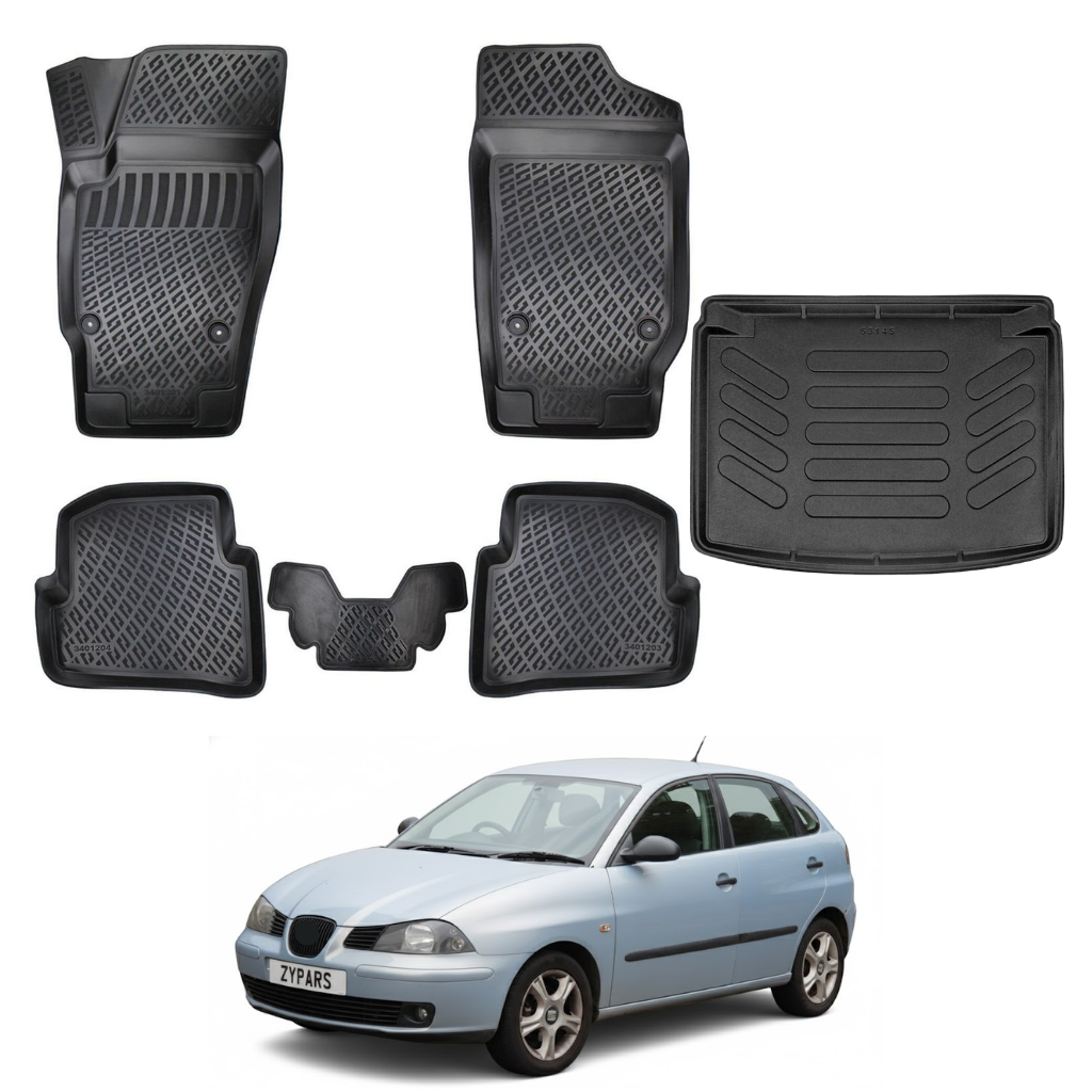 Seat Ibiza Floor Mats and Cargo Liner 2002-2008