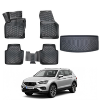 Seat Tarraco Floor Mats and Cargo Liner 2018-2026, All Weather TPE Front, Rear & Cargo Set