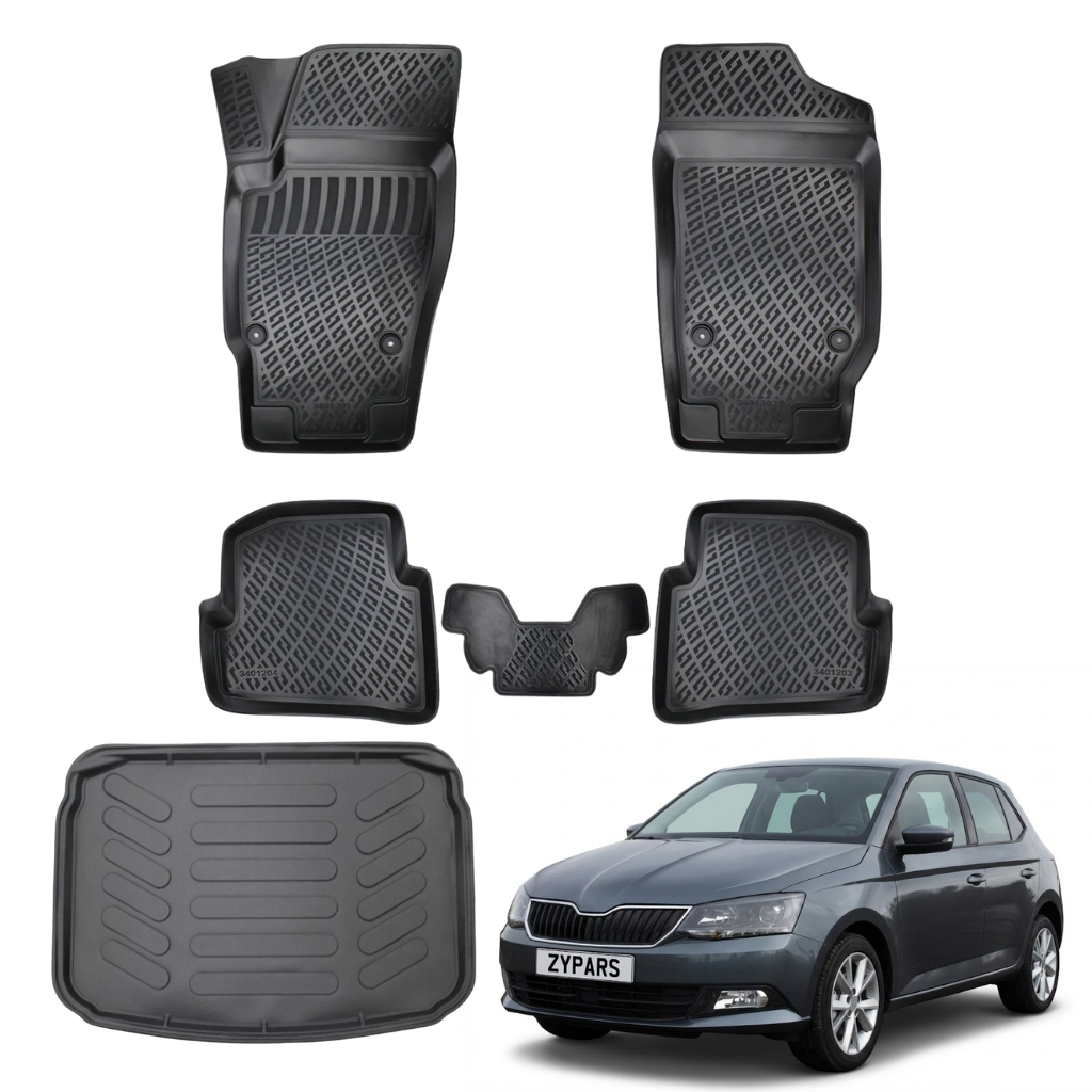 Skoda Fabia Floor Mats and Cargo Liner 2015-2020