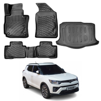 Ssangyong Tivoli Floor Mats and Cargo Liner 2015-2026, All Weather TPE Front, Rear & Cargo Set