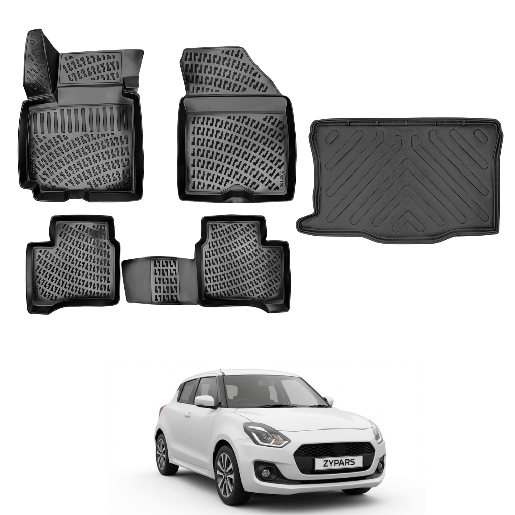 Suzuki Swift and Floor Mats and Cargo Liner 2017-2023