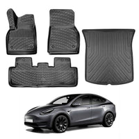 Tesla Model Y Floor Mats and Cargo Liner 2019-2026 - Auto Accessory SKU: 5016