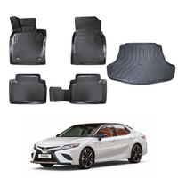 Toyota Camry Floor Mats and Cargo Liner 2017-2024, All Weather TPE Front, Rear & Cargo Set