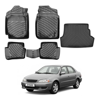 Toyota Corolla Floor Mats and Cargo Liner 1998-2002, All Weather TPE Front, Rear & Cargo Set