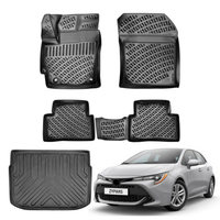 Toyota Corolla Floor Mats and Cargo Liner 2018-2026, All Weather TPE Front, Rear & Cargo Set