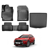 Toyota Corolla Cross Floor Mats and Cargo Liner 2022-2026, All Weather TPE Front, Rear & Cargo Set
