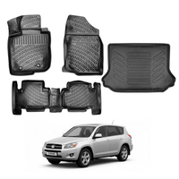Toyota Rav4 Floor Mats and Cargo Liner 2006-2012, All Weather TPE Front, Rear & Cargo Set