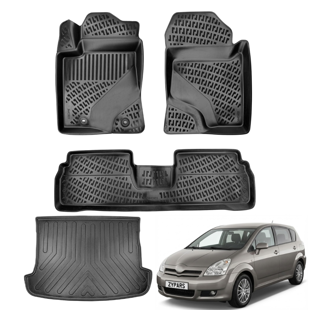 Toyota Verso Floor Mats and Cargo Liner 2003-2009