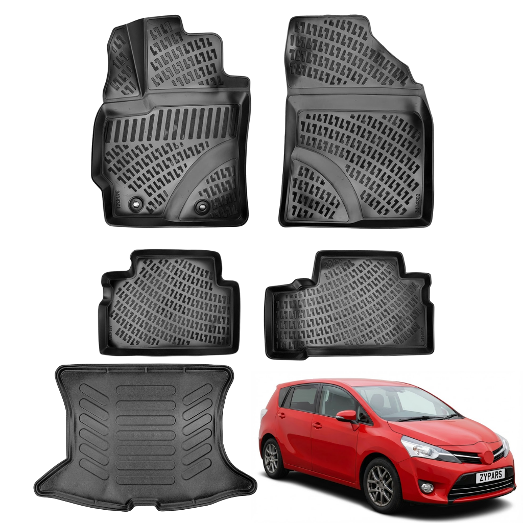 Toyota Verso Floor Mats and Cargo Liner 2009-2026
