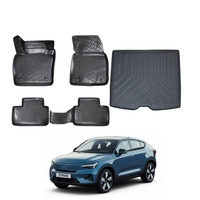 Volvo C40 Recharge and Floor Mats and Cargo Liner 2021-2026, All Weather TPE Front, Rear & Cargo Set