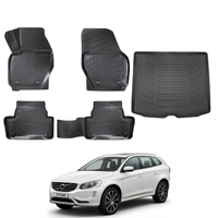 Volvo XC60 Floor Mats and Cargo Liner 2008-2017, All Weather TPE Front, Rear & Cargo Set