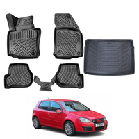 Volkswagen Golf Floor Mats and Cargo Liner 2003-2009, All Weather TPE Front, Rear & Cargo Set