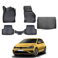 Volkswagen Golf Floor Mats and Cargo Liner 2019-2026 - Auto Accessory SKU: 5082