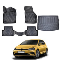 Volkswagen Golf Floor Mats and Cargo Liner 2019-2026 - Auto Accessory SKU: 5083
