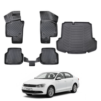Volkswagen Jetta Floor Mats and Cargo Liner 2011-2018, All Weather TPE Front, Rear & Cargo Set