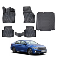 Volkswagen Jetta Floor Mats and Cargo Liner 2019-2026, All Weather TPE Front, Rear & Cargo Set