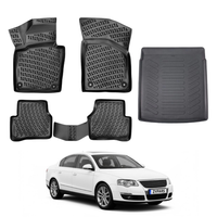 Volkswagen Passat B6 Floor Mats and Cargo Liner 2005-2010, All Weather TPE Front, Rear & Cargo Set