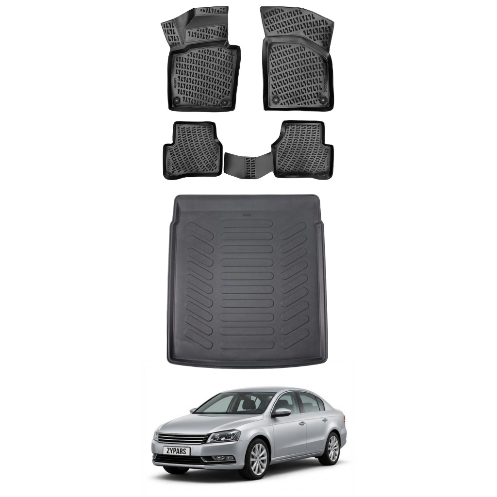Volkswagen Passat B7 Floor Mats and Cargo Liner 2010-2015