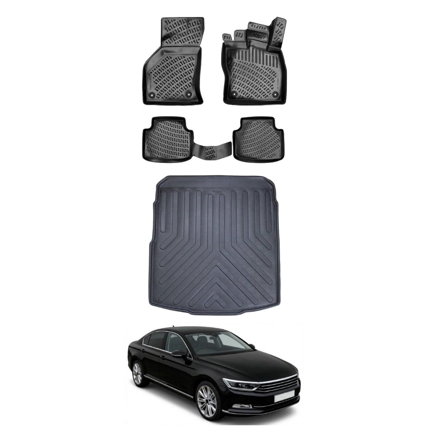Volkswagen Passat B8 Floor Mats and Cargo Liner 2015-2022 - Auto Accessory