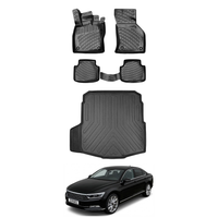 Volkswagen Passat B8 Floor Mats and Cargo Liner 2015-2022, All Weather TPE Front, Rear & Cargo Set