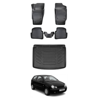 Volkswagen Polo Floor Mats and Cargo Liner 2002-2009, All Weather TPE Front, Rear & Cargo Set