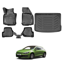 Volkswagen Scirocco Floor Mats and Cargo Liner 2008-2017, All Weather TPE Front, Rear & Cargo Set
